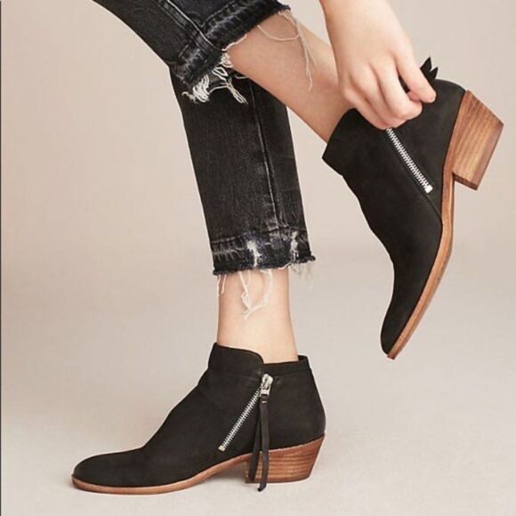 ✨ NWOT✨Sam Edelman Packer Gray Suede Ankle Boot✨ - Picture 2 of 7